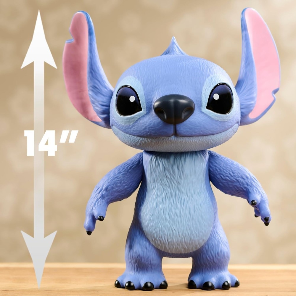 Disney Stitch Live-Action 14-Inch Larger Than Life Vinyl Poseable Movie Figurine
